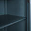 Armoire d'appoint 40 po avec attrait rétro, 1 tablette réglable, construction solide, fini bleu antique-1050299748