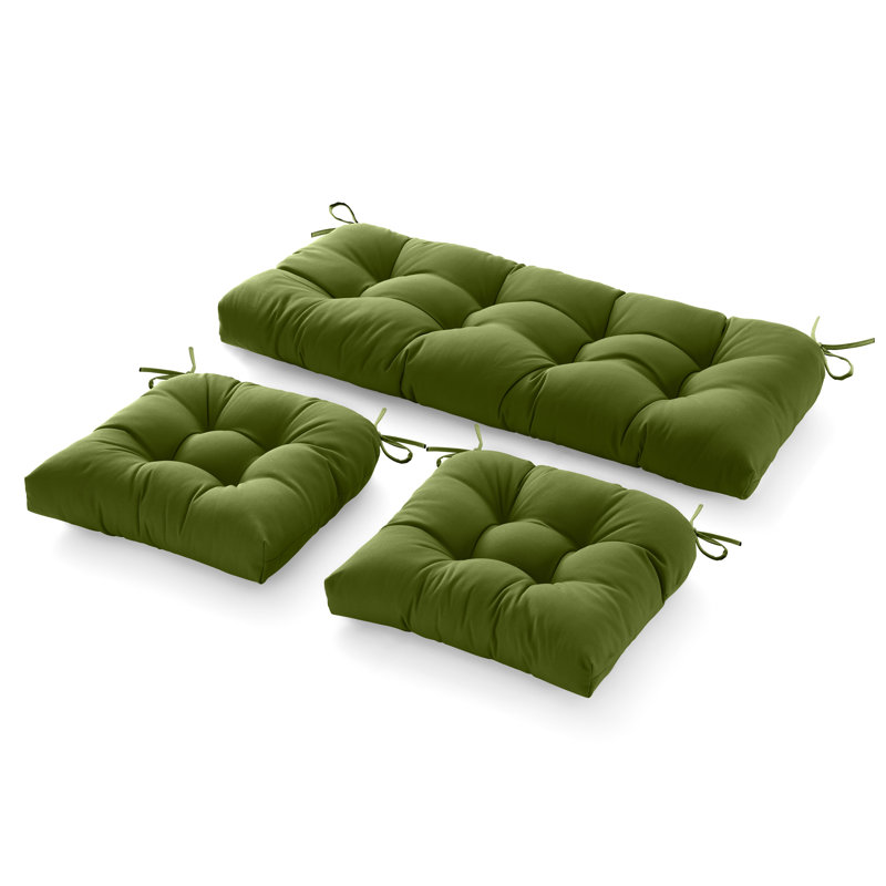 Outdoor 5'' Seat / Back Cushion, Dark Green