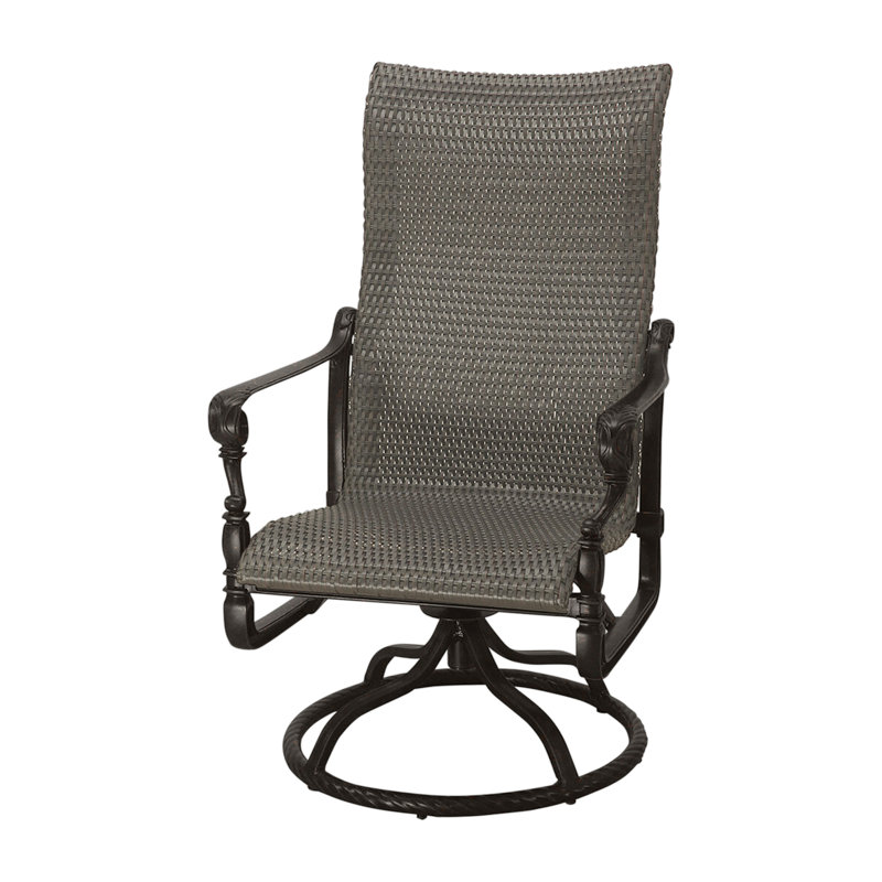 Grand Terrace Outdoor Rocking Wicker/Rattan Chair, Mahogany, Vintage