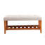 Banc en tissu gris clair Charla-222646617