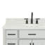 Thornaby 42'' Solid Wood Single Bathroom Vanity with 1.5'' Carrara Marble Top-6427828-40743929