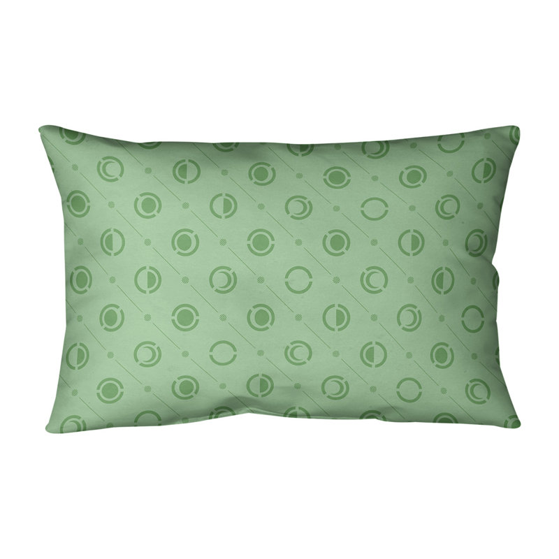 Coussin lombaire Moon phases, H 14 po x l 20 po, Polyester/bourre en polyester, Vert clair