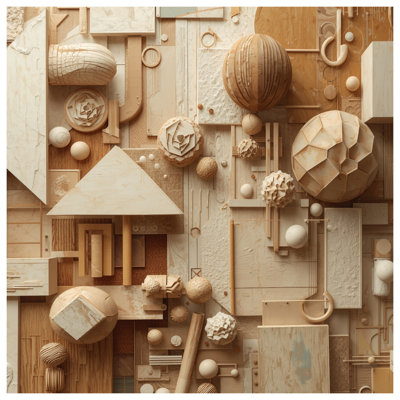 Couvertures beiges à formes géométriques