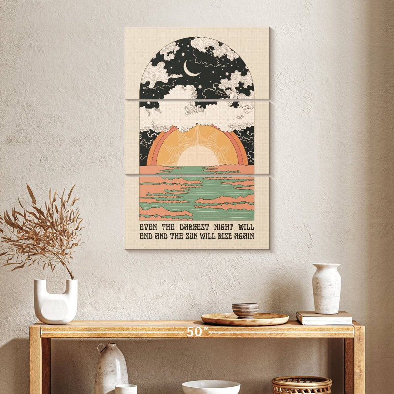 Tergel The Sun Will Rise, 38" H x 24" W
