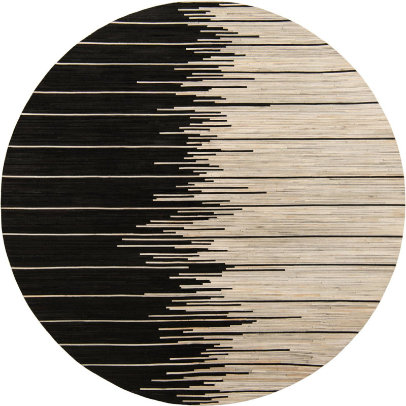 Sharv Abstract Indoor Rug, Round 7'10"