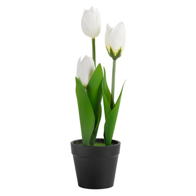Plante artificielle en pot tulipe