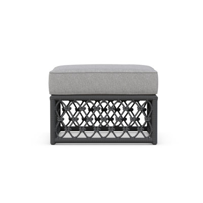 Amelia Outdoor Ottoman with Cushion