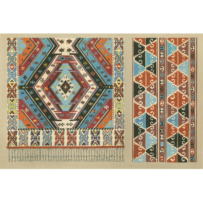 Turkish Carpet Design by J.B. Waring - Wrapped Canvas Painting