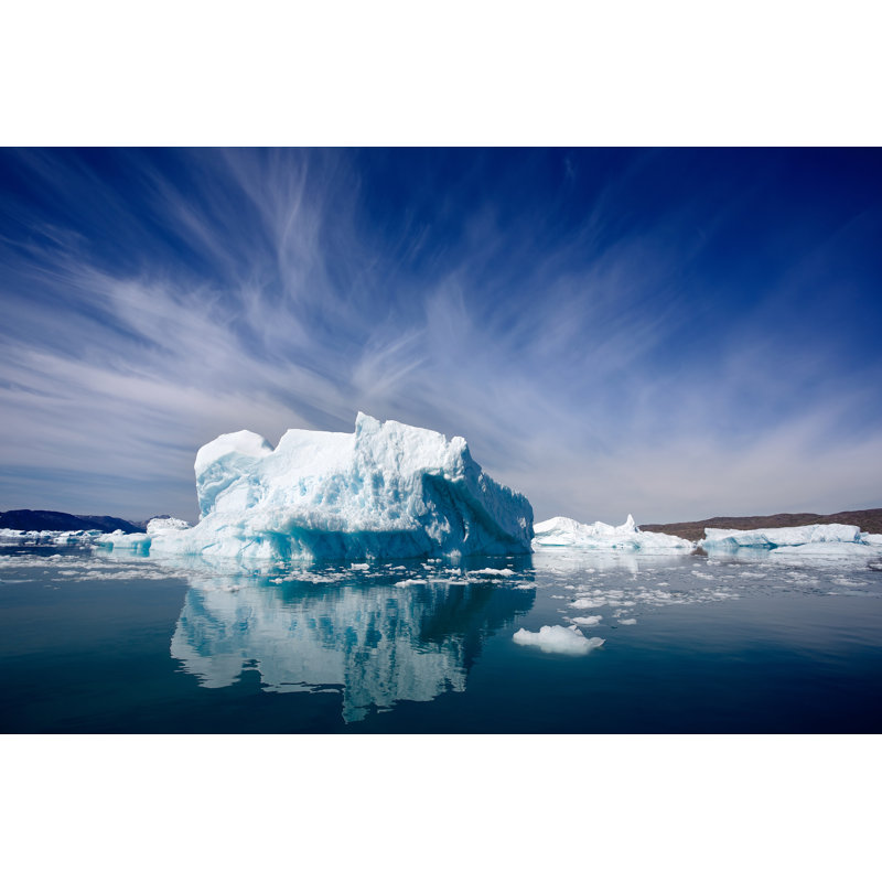 Qooroq Icefjord - Wrapped Canvas Print, 30cm H x 46cm W x 3.8cm D