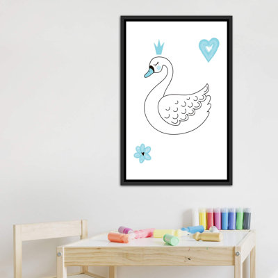 Little Ballerina Swan - impression d'art graphique