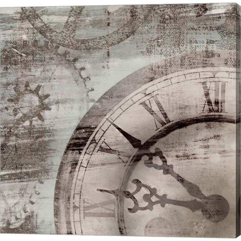 «Tick Tock I» par Edward Selkirk, reproduction sur toile tendue, H 24 po x l 24 po x P 1,5 po