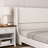 Phan Modern Textured Corduroy Upholstered Platform Bed with Wingback Headboard-667774646-667774647