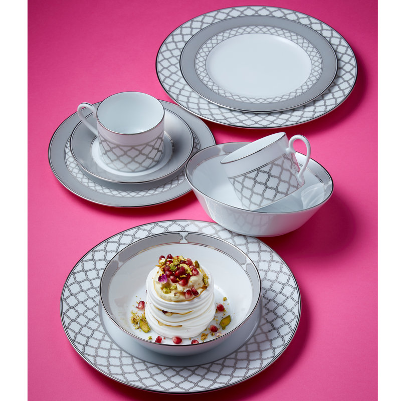 Assiettes à salade 8,5 po Noritake, Platine