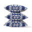 Housse et insert de coussin décoratif 20 po x 20 po à fermeture à glissière intérieure bleue et rose-105676602