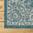 Haupt Vine and Border Textured Weave Teal/Gray Indoor/Outdoor Rug-73507637