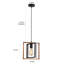 Luminaire suspendu linéaire à 1 lumière pour îlot de cuisine
