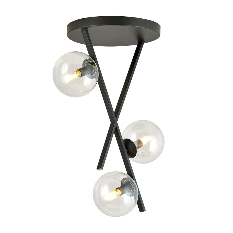 Adrial 3 - Light Unique/Statement Chandelier, Transparent