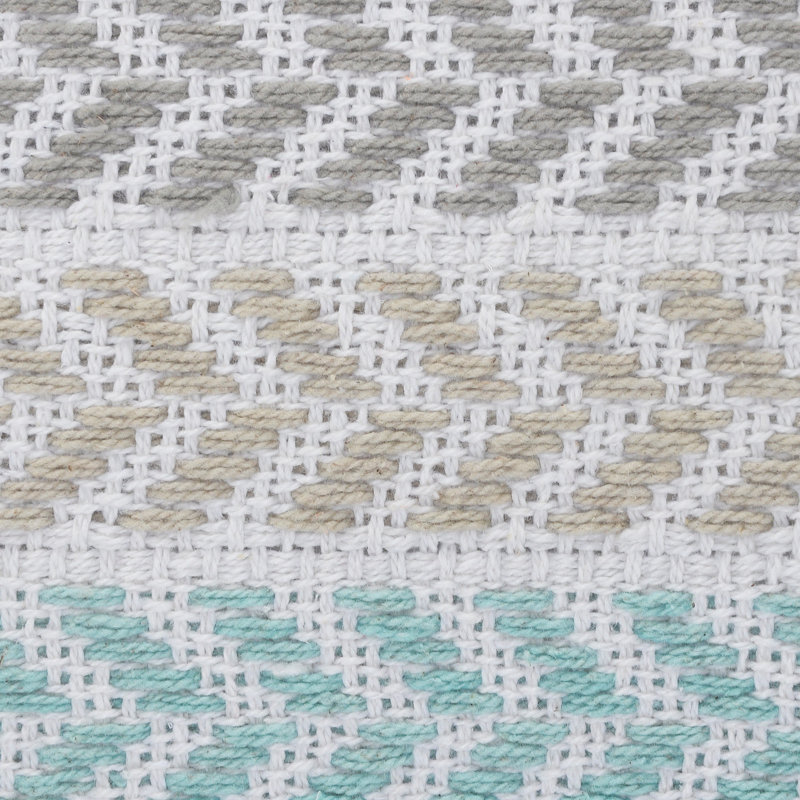 Coussin 100% coton tissé à la main, Turquoise, Housse de coussin seulement - sans coussin