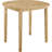 3 Piece Drop Leaf Round Dining Table And Ladder Back Chairs Set In Natural