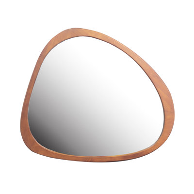 Solid Wood Asymmetrical Dressing Mirror 45 Inch, Wall For Living Room, Bedroom, Bathroom, Corridor, Entrance Large Sized Wood, Hallway, Entryway