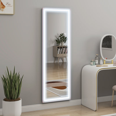 Full Length Mirror with Adjustable Lights, LED Full Body Mirror
