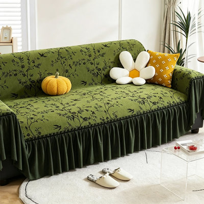 Housse de canapé verte Cover Housse de canapé overs Housses de canapé lavables