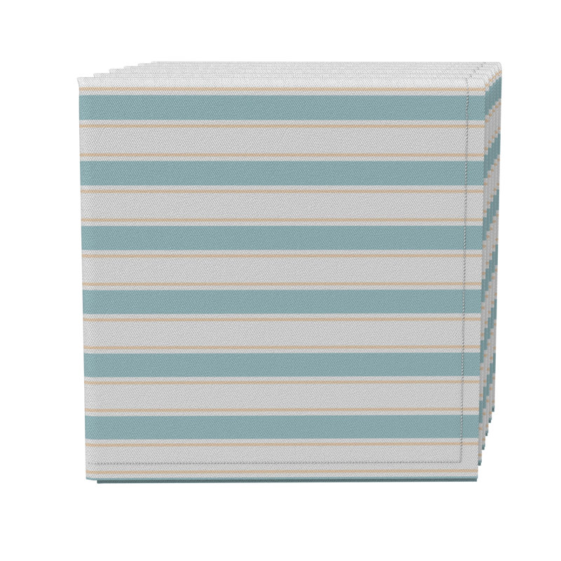 Cotton Twill Striped Square Napkin