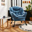 Fauteuil capitonné Irvona 74,93 cm-251599326