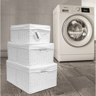 Wicker Laundry Set