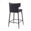 Ensemble de 2 tabourets de bar de 28 po de hauteur comptoir, ensemble de 2 chaises de bar modernes revêtues de cuir synthétique, repose-pieds et structure en métal pour îlot de cuisine, table de bar et salle à manger-796491631