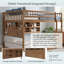 Lit plateforme double en bois massif avec tablettes, lumières à changement de couleur et panneau perforé-1182242765