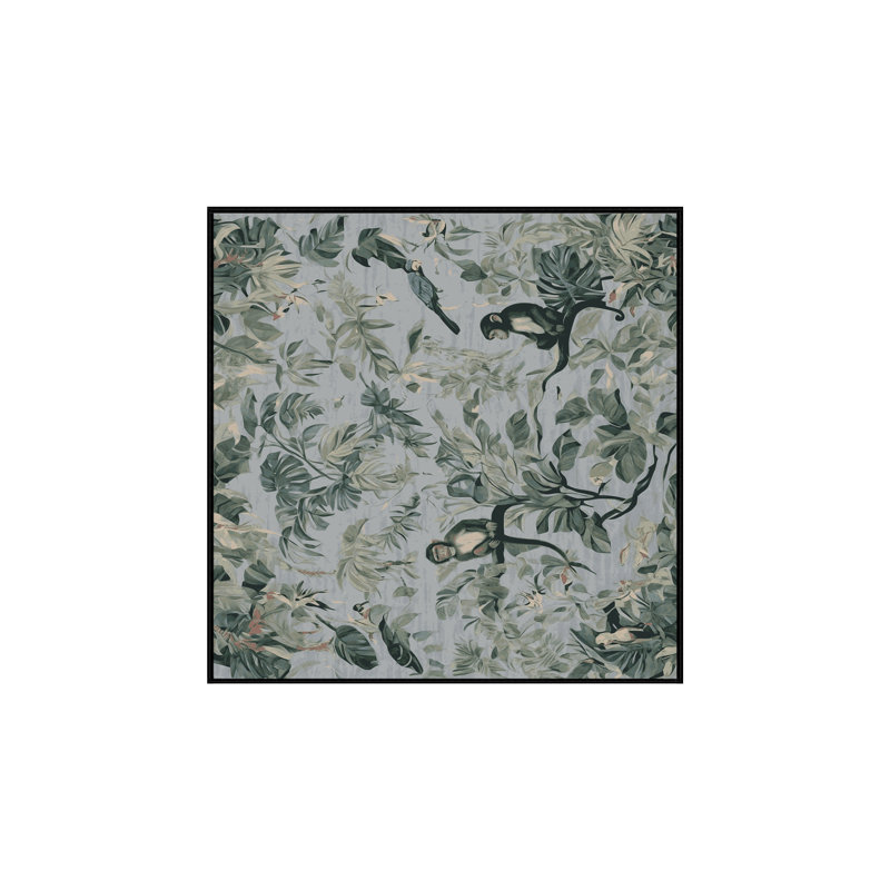 Tapis gris lavable à la machine, Carré 3 pi