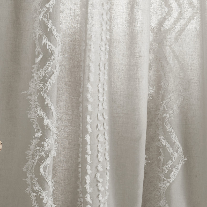 Blush Cotton Sheer 108" Rod Pocket Window Panel
