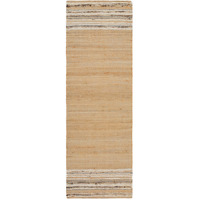 Striped Indoor Rug, Runner 2'6" x 8', Camel