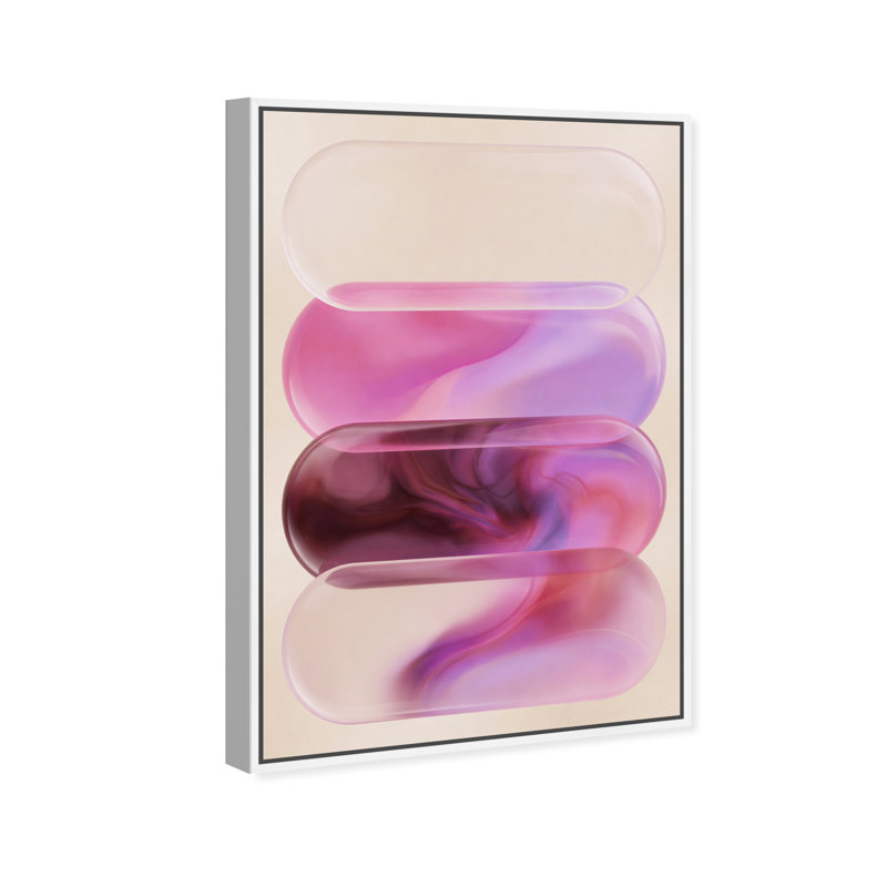 Clear Rose Print by Oliver Gal, 46"H x 31"W, White Floater Frame
