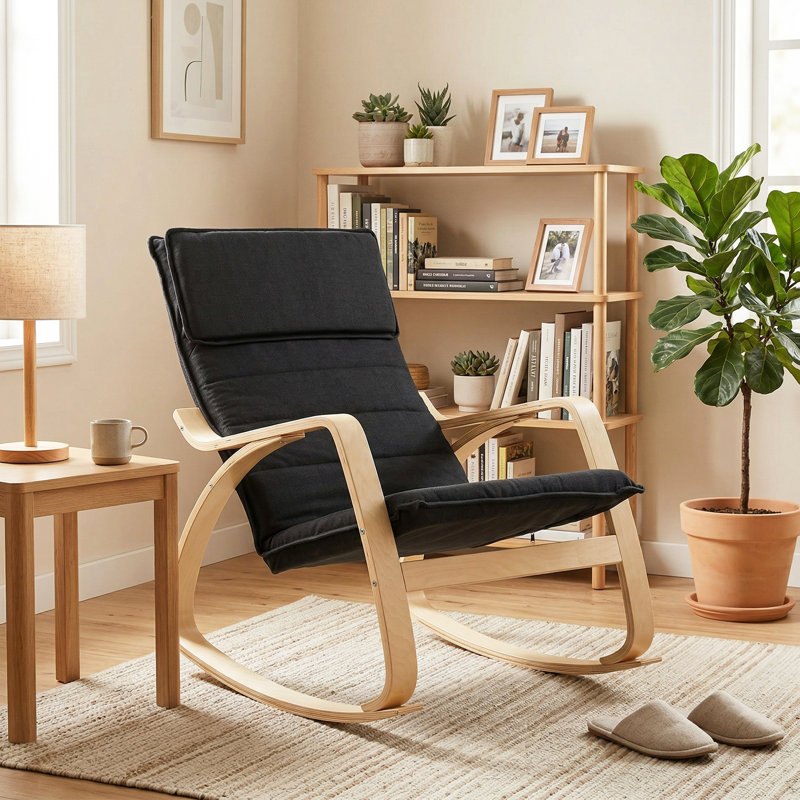 Linen, Foam Rocking Chair