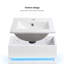 Meuble-lavabo de 16 po avec lavabo, capteur de lumière, espace de rangement pour les petits espaces