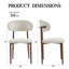 Ensemble de 2 chaises de salle à manger rembourrées avec pieds en métal-861201322