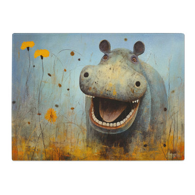 Hippo Contemporary  Glass Chopping Board