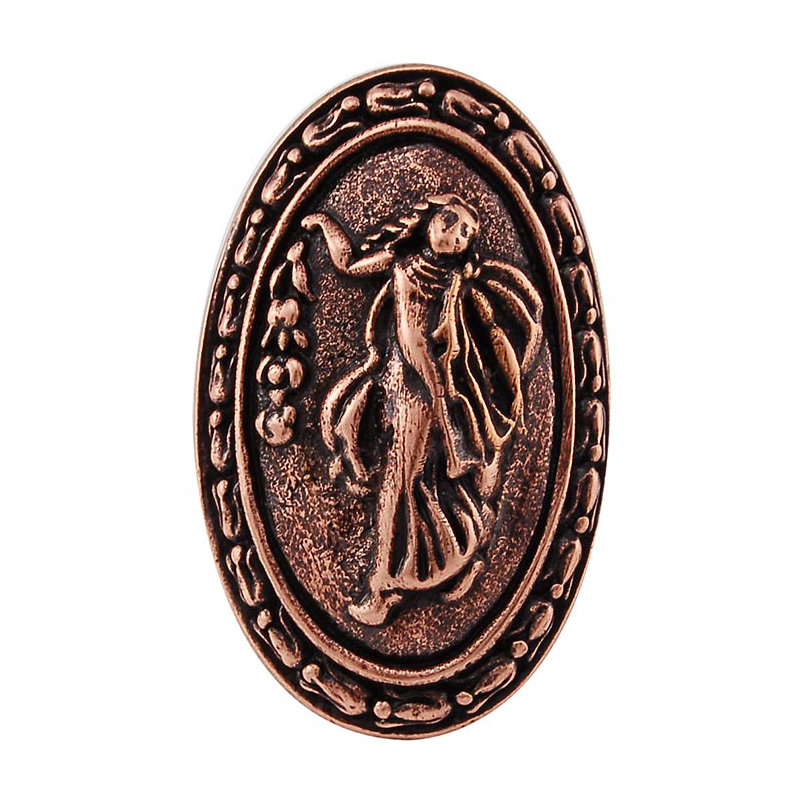 Sforza Oval Knob, Antique Copper