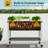 Elevated Galvanised Steel Planter With Wheels-307598040