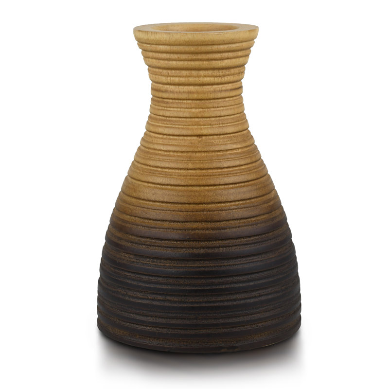 Vase de plancher en bois Sebrina