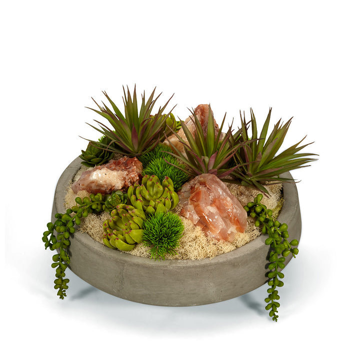 9'' Plant in Concrete Pot T&C Floral Company