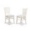 L'ensemble de 3 tables de salle à manger modernes comprend une table ronde en bois avec Dropleaf et 2 chaises de salle à manger rembourrées en tissu de lin, 42 x 42 pouces, blanc lin-1826268896-1826268897-1826268903