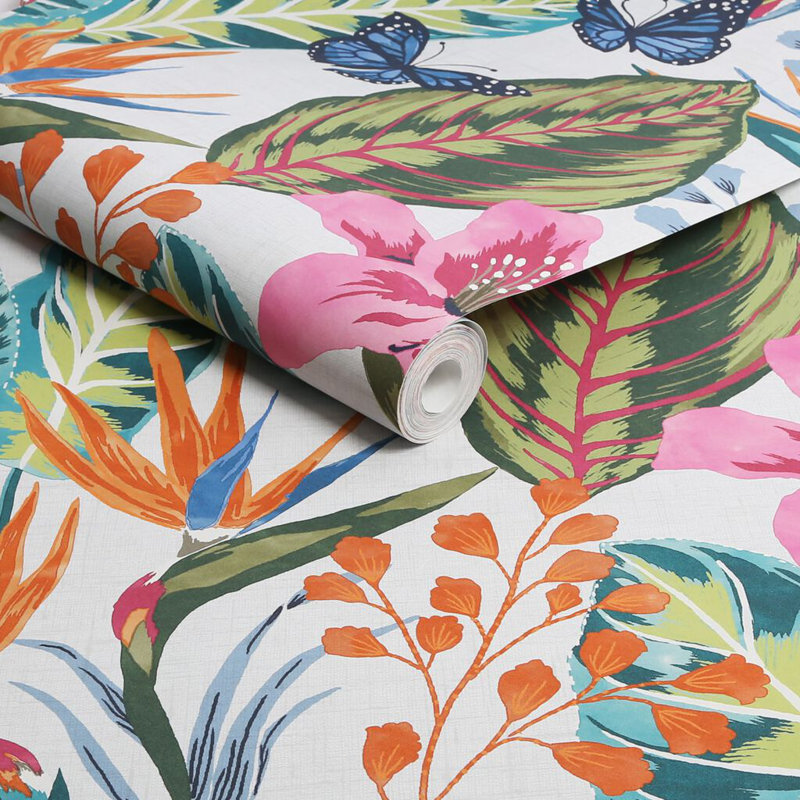 Envy Eden Floral Wallpaper, Blue
