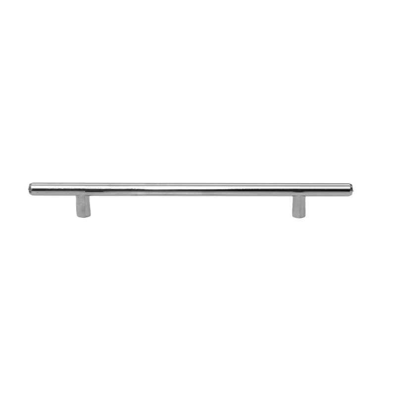 Poignée barre 8 1/2 po Solid Cabinet, Chrome poli, 7"