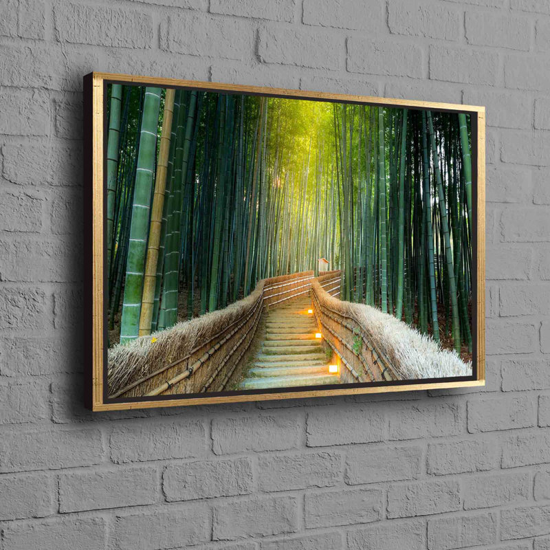 Print on Canvas, 25 cm H x 35 cm W, Gold Floater Framed