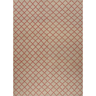 Geometric Area Rug in Brown