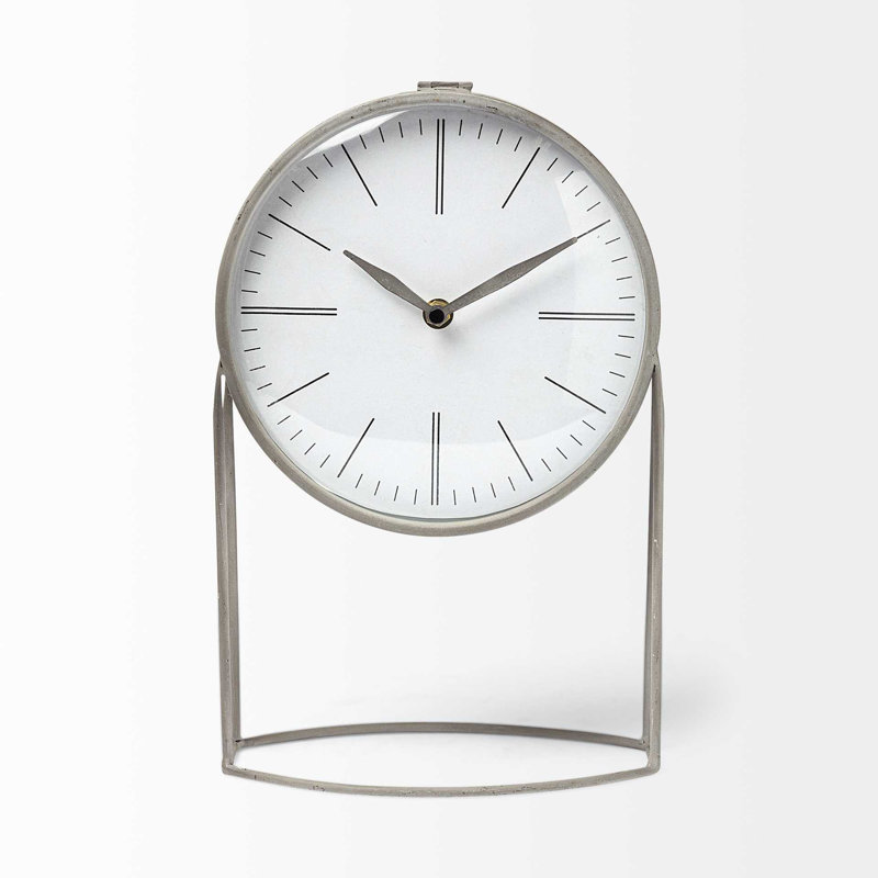 Tabletop Clock in Gray