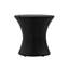 Table KONO en sablier en rotin sans plateau en verre, noir